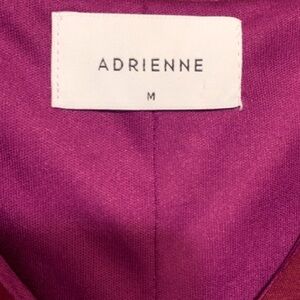 Adrienne Burgundy Blouse with Fancy Sleeves, Size Medium